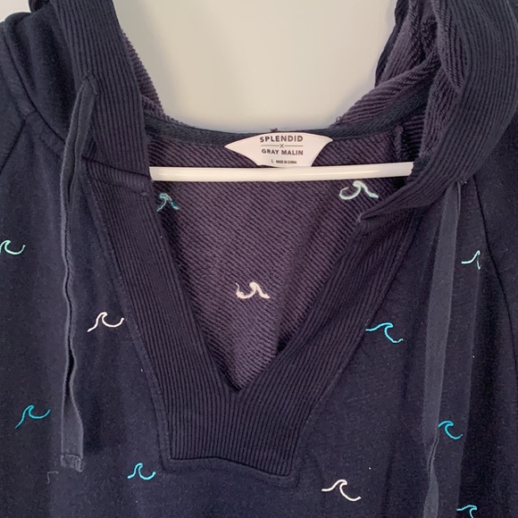 Splendid x Gray Malin Large wave short sleeve sweatshirt - Picture 3 of 6